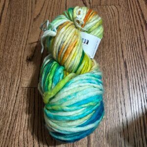 Dream In Color Yarn Super Bulky Wool Turquoise Green Multicolor Knit Savvy New